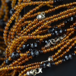 Baltic amber long necklace for adults